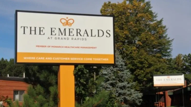 The Emeralds at Grand Rapids facility sign