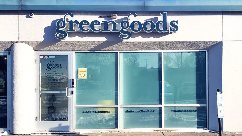 Green Goods Moorhead store building