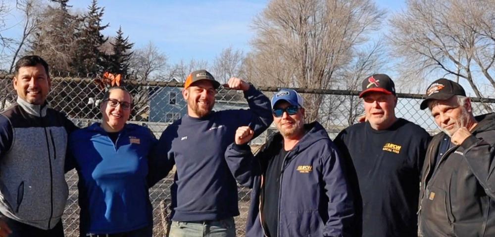 Group of UFCW workers outside