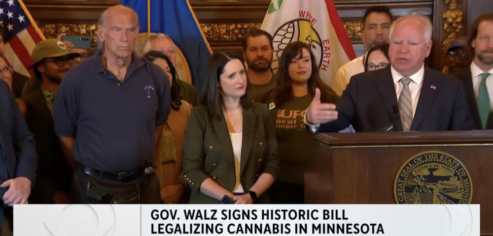 Governor Walz and supporters